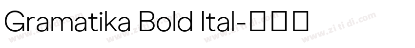 Gramatika Bold Ital字体转换
